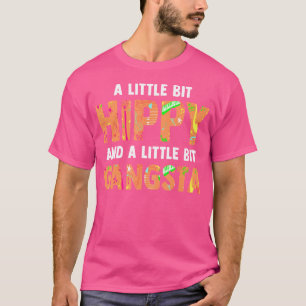 T-shirt Un Peu Hippique Et Un Peu Gangsta Gangsta Drôle Ga