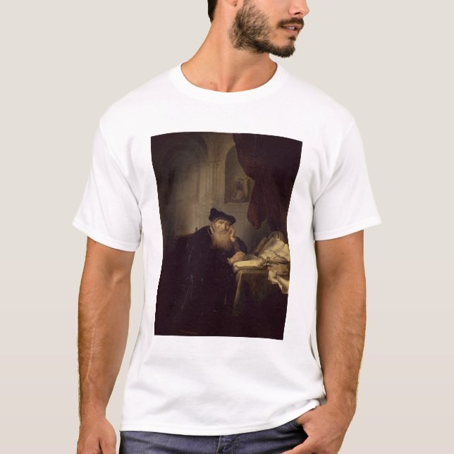T-shirt Un philosophe, 1635 (huile sur le panneau) (Devant)