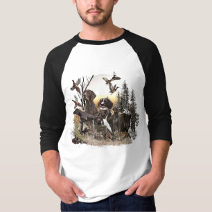 T-shirt Un pointeur allemand à courte portée sur le point