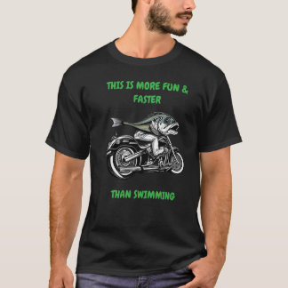 T-shirt Un poisson en moto