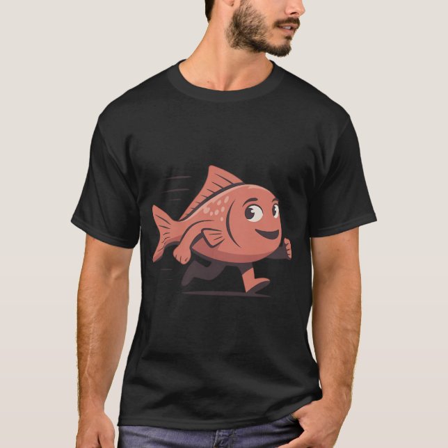T-shirt un poisson marcheur (Devant)