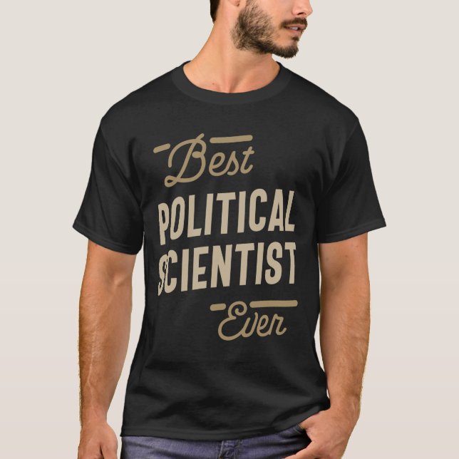 T-shirt Un politologue Don Drôle Titre de l'emploi (Devant)