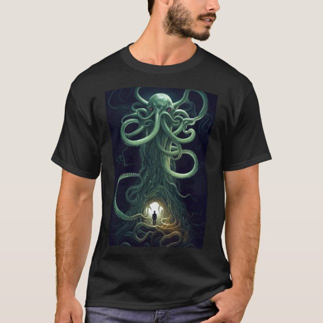 T-shirt Un portail d'horreur cosmique Cthulhu (Devant)
