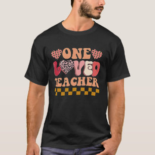 T-shirt Un professeur aimé valentine Day Cute Heart Valent