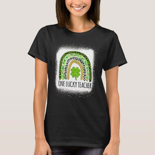 T-shirt Un professeur chanceux Patrick's Day Femmes blanch (Devant)