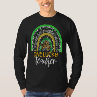 T-shirt Un professeur chanceux Rainbow School St Patricku2