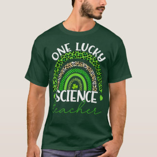 T-shirt Un professeur chanceux Rainbow St Patrick's Day Sc