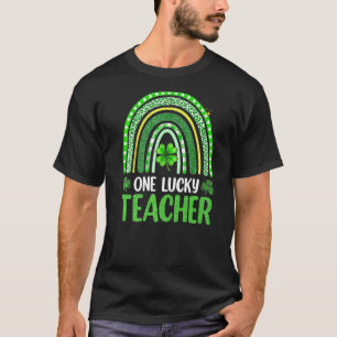 T-shirt Un professeur chanceux Rainbow St Patricku2019s Da