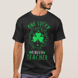 T-shirt Un professeur de Kinder Lucky Rainbow Leopard Luck