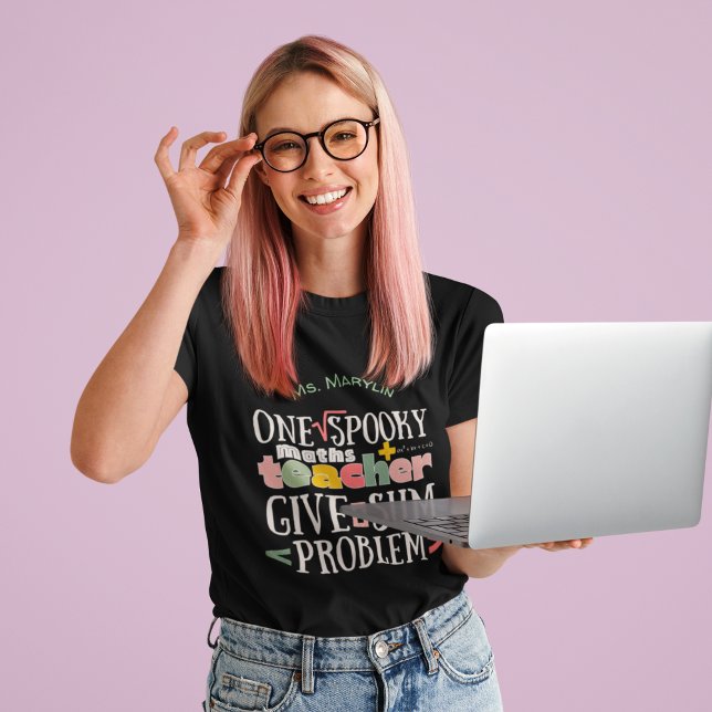 T-shirt Un professeur de mathématiques éffrayant personnal (Créateur téléchargé)