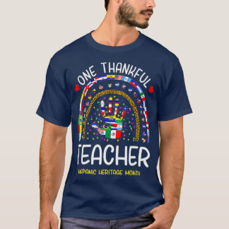 T-shirt Un professeur honoré Hispanique mois nombre