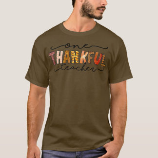 T-shirt Un Professeur Remercié Funny Automne Thanksgivin
