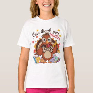T-shirt Un Professeur Remercié Thanksgiving Turquie mignon