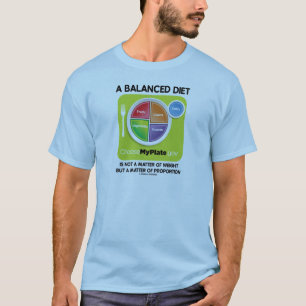 T-shirt Un Régime Équilibré N'Est Pas La Question Du Poids