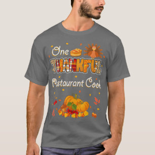T-shirt Un Réjoui Restaurant Cuisinier Chef Automne Automn