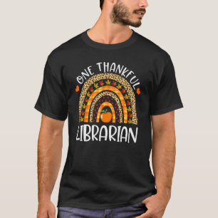 T-shirt Un remerciant Bibliothécaire Arc-en-ciel Thanksgiv