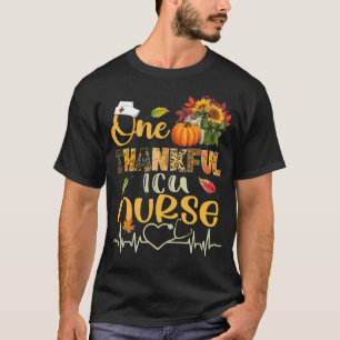 T-shirt Un remerciement ICU Infirmière Citrouille Stethosc