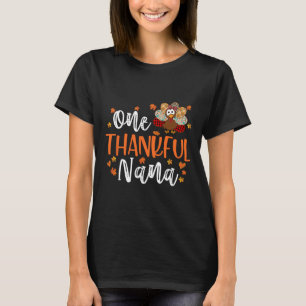 T-shirt Un Remerciement Nana Thanksgiving Famille Correspo