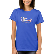 Un renard sur le fairway - Femmes - Chemise bleue