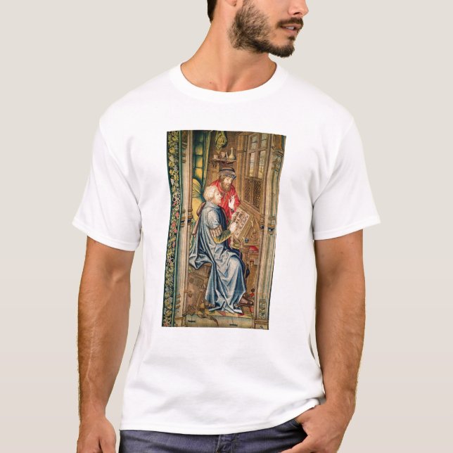 T-shirt Un scribe écrivant un compte (Devant)