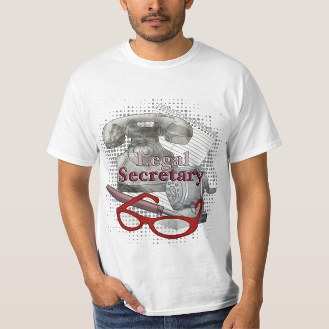 T-shirt Un secrétaire juridique (Devant)