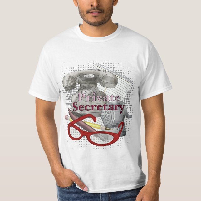 T-shirt Un secrétaire privé (Devant)
