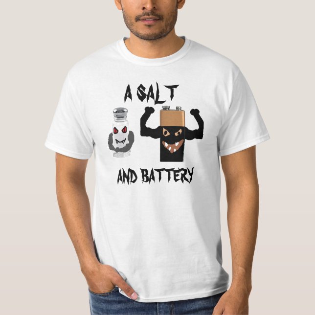 T-SHIRT UN SEL, ET BATTERIE (Devant)