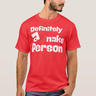 T-shirt Un Serpent Personne Petit Serpent Snak Orange