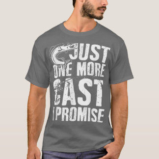 T-shirt Un Seul Passage Je Promets Pêcheur Pêche Est Mon L