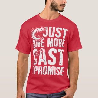 T-shirt Un Seul Passage Je Promets Pêcheur Pêche Est Mon L