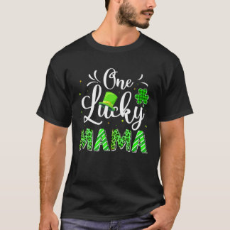 T-shirt Un Shamrock irlandais Lucky Mama, Leopard St Patri