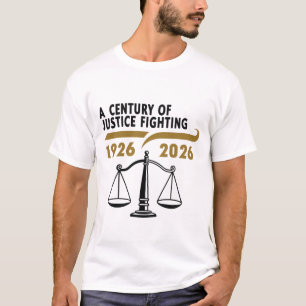 T-shirt Un siècle de justice en lutte 1926-2026 Droits civ