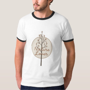 T-shirt Un simple combo montagne et soleil