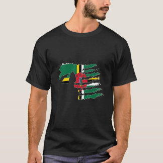 T-shirt Un soldat de la Dominique salue un vétéran patriot
