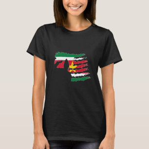 T-shirt Un soldat du Surinam salue le patriote vétéran