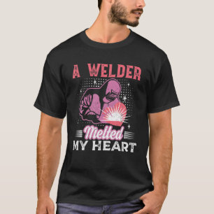 T-shirt Un Soudeur Fondu Mon Coeur Souder Épouse Petite a