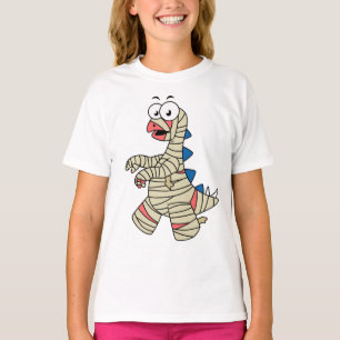 T-shirt Un Stegosaurus Caricature Habillé Comme Une Maman.