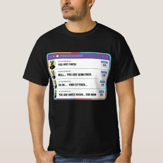 T-shirt Un stupide patron qui tire sur des gens par erreur