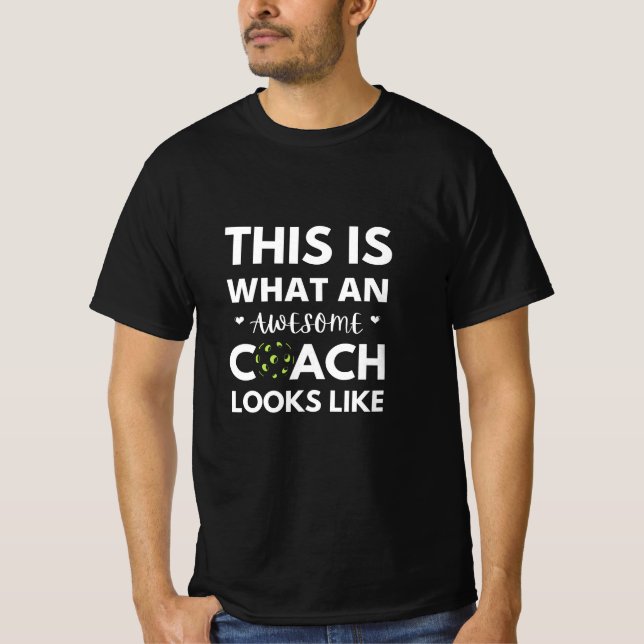 T-shirt Un Super Entraîneur De Pickleball Drôle Citation G (Devant)