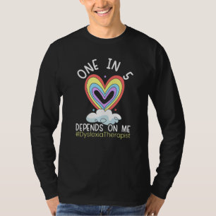 T-shirt Un Sur 5 Dépend De Moi Dyslexia Thérapiste Dyslexi