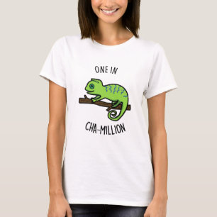 T-shirt Un Sur Cha Million Funny Chameleon Pun