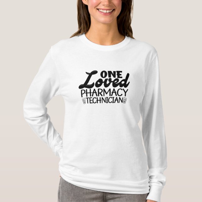 T-shirt Un Technicien En Pharmacie Aimé Médecine Pharmaceu (Devant)