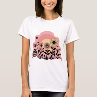 T-shirt un tee graphique drôle de femmes de fleurs