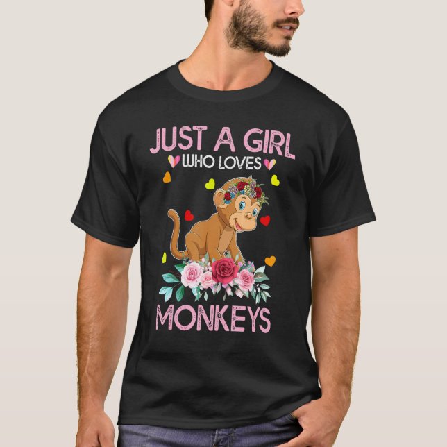 T-shirt Un Teigne De Singe Pour Femmes Enfants Juste Une F (Devant)
