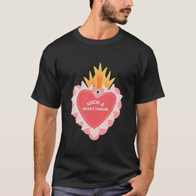 T-shirt Un tel amour de coeurThrob (Devant)
