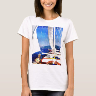 T-shirt Un Terrain A Été Créé Pour Que Les Bateaux Visiten