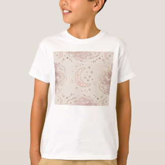 T-shirt Un thème céleste avec étoiles, lunes et nuages