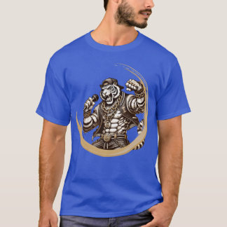 T-shirt Un tigre musclé en tant que fille d'énergie et de