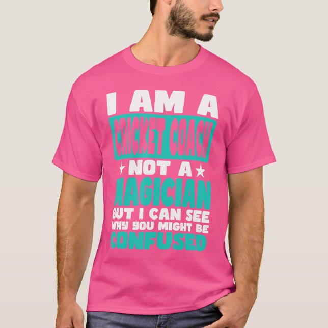 T-shirt Un Travail Drôle Pour Un Entraîneur De Cricket (Devant)