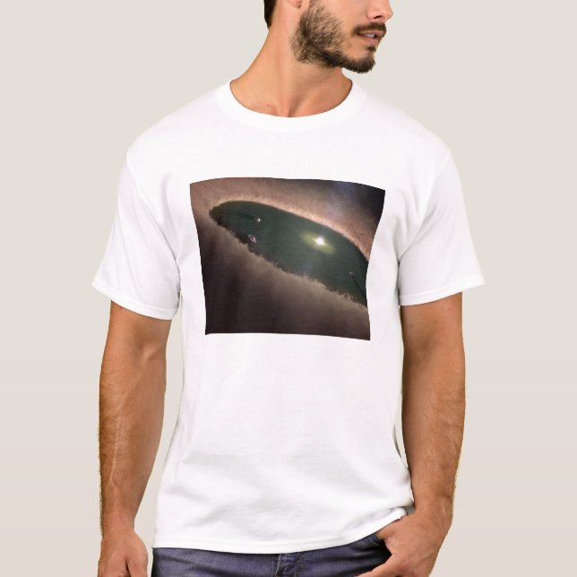 T-shirt Un trou dans un protoplanétaire, ou qui forme une  (Devant)